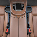 Car Seat Gap Filler, Seat Gap Organizer with Phone Holder, Car Seat Accessories Fit Car SUV Truck, 2PCS Seat Gap Filler with Purse Hook for Car, Black