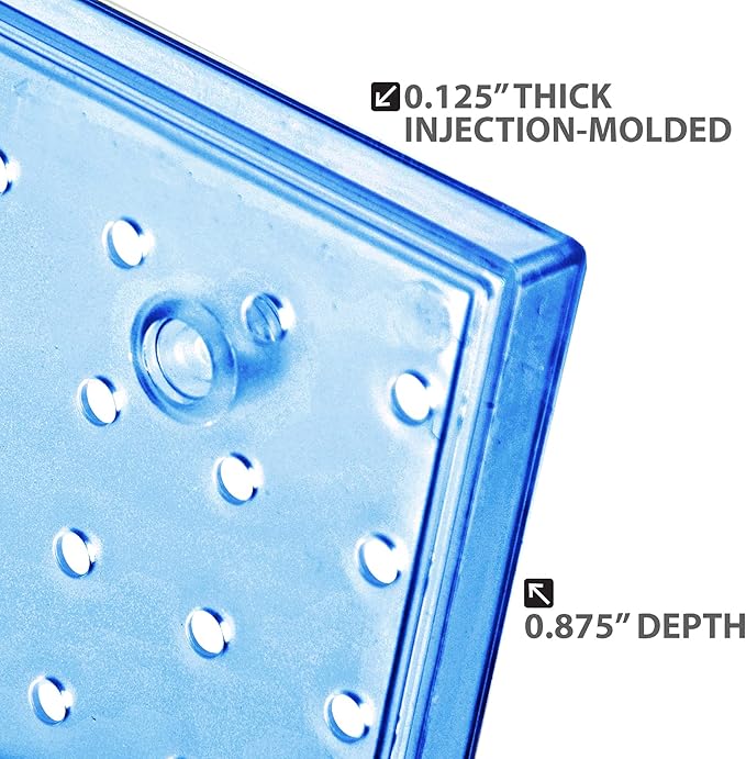 Azar Displays 900988-BLU 48" x 24" Pegboard Organizer Kit, Blue