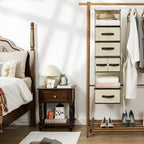 GRANNY SAYS Hanging Closet Organizers and Storage 6 Shelves, Closet Hanging Organizer with 5 Drawers, 6 Side Pockets Hanging 