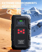 5000A Jump Starter with Air Compressor, Portable Car Battery Jump Starter with 150 PSI Tire Inflator for Up to 10.0L Gas