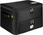 Golf Trunk Organizer, 2 Layers Golf Accessories Bag for Men, Waterproof Car Golf Storage Organizer with Compartment for 2