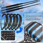 10 Pack Tire Chains, Universal Emergency Tire Chains, Adjustable Plastic Anti-skid Ties,Safety Chains for Most Cars, SUV Truc