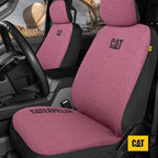 Carbella Sheepskin Car Seat Covers, 2-Pack Faux Fur, Front Seats Only, Cute Automotive Seat Covers For Cars (Black)