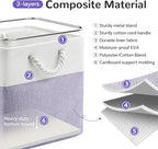 12 x 12 Inch Cube Storage Bins, 4 Pack Fabric Storage Basket with Handles, Foldable Boxes Organizer for Shelf Baskets for Hom