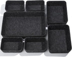 HNYYZL Desk Drawer Organizer,7 Pack Felt Drawer Organizer Shallow Drawer Organizers Felt Storage Bins,Desk organizer trays (G