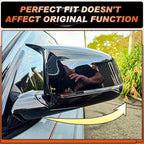 ACLONG Glossy Black Mirror Cover Caps Rearview Side Mirror Covers Fit for BMW X3/G01 X4/G02 X5/G05 X7/G07 2019-2025 X6/G06 2020-2025 Left Driver Side Right Passenger Side-2 PCS