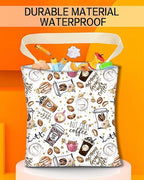 Car Trash Can, Durable Hanging Car Trash Garbage Bag, Cute Automotive Garbage Cans Organizer, Cute Cartoon Coffee