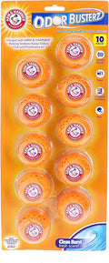 Arm & Hammer OdorBusterz® Odor Eliminator Balls, Clean Burst, 10 Count – Baking Soda Odor Control for Closets, Drawers, Hampe