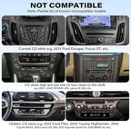 1Zero Easy One-Button Release CD Phone Holder for Car, Universal Air Vent & CD Slot Phone Mount, Thick Cases Friendly Cell Phone Holder for iPhone, Google, Samsung, Moto & Other Smartphones (Clamp)