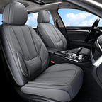 Coverado Front Seat Covers, Waterproof Nappa Leather Car Seat Cover, Sideless Car Seat Covers Front Seats, Driver Seat Cover,