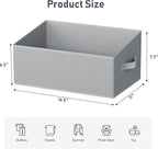 DIMJ Closet Storage Bins 6 Pack - Fabric Storage Baskets for Shelves, Large Clothes Organizers with Handles, Trapezoid Shelf 