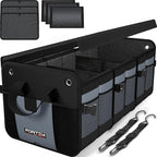 FORTEM Trunk Organizer For SUV Car Organizer and Storage, Multi-Compartment Storage Bag Car Accessories for Women Men, Perfect