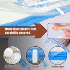 HIBAG Vacuum Storage Bags, 12 Jumbo Vacuum Seal Bags for Clothing, Space Bags for Clothes, Comforters, Blankets, Bedding (12J