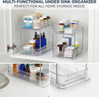 2-Tier Vitamin Storage Organizer, Organizer for Vitamin Bottles And Medicine Bottle, Vitamin Bottle Organizer for Countertop,
