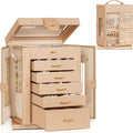 AKOZLIN Jewelry Box 6-Tier Organizer Functional 360° Rotating Jewelry Storage Case for Women Girls Ring Necklace Earring Brac