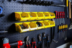 WallPeg Peg board Bin Kit - Kit PB-4 - Pegboard Accessories for Garage Storage & Tool Organizer - Workbench Bins Pegboard Acc