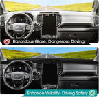 FIILINES Dash Cover for 2024-2026 Ford Ranger, Dashboard Mat Accessories Dash Cover Sunshade Nonslip Mesh Protector No Glare 
