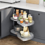 YITAHOME Blind Corner Cabinet Pull Out Organizer, Right Swing Soft-Close Swing-Out Cabinet Organizer with Adjustable Height, 
