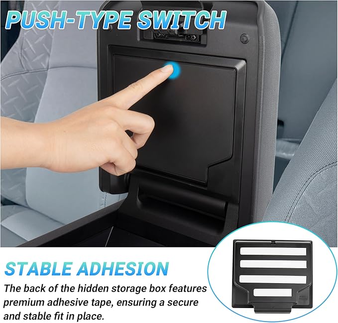 Center Console Organizer Compatible with 2025-2026 Toyota 4Runner (6th Gen) Interior Accessories, Armrest Organizer Tray Insert with Hidden Storage Box for Coin and Sunglasses