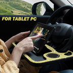 eing Bling Auto Steering Wheel Desk, Laptop,Tablet, Notebook Car Travel Table, Food Eating Hook On Steering Wheel Tray, for Constant Travelers, Fits Most Vehicles Steering Wheels,Yellow