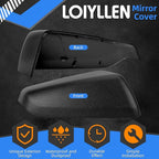 Passenger Side Mirror Cover Replacement for Chevrolet Equinox 2018 2019 2020 2021 2022 2023, for GMC Terrain 2018-2023 - Right Side Mirror Covers, Rear View Mirrors Cap Accessories Textured