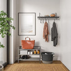Seville Classics Sturdy Freestanding Storage Shelf for Bedroom, Closet, Entryway, Dorm Room Organizer Stackable Durable Metal