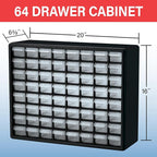 Akro-Mils 64-Drawer Plastic Drawer Storage Cabinet for Garage Organization, Bead Organizer, Building Bricks Storage, Teacher 