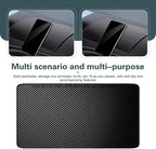 2 PCS Car Dashboard Anti-slip Mats, PU Strong Adhesive Pad for Phones Keys Sunglasses, Washable Scratch-resistant Sticky Mat,