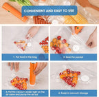 Vacuum Sealer Machine, Portable Handheld Vacuum Sealer with 40PCS Reusable Zipper Vacuum Bags (Vacuum Sealers+ 20 large+20 sm