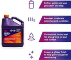 3M Perfect-It Gelcoat Medium Cutting Compound + Wax, 36107, 1 Gallon, One-Step Process, P1500 and Finer Scratches, Fiberglass Oxidation Remover for Boats and RVs