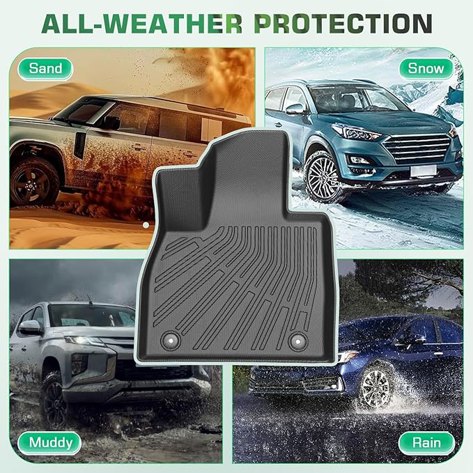 Floor Mats for 2013-2020 Toyota Sienna(NOT Limited & Premium), 3 Row Liner Set Custom Fit All Weather Mats for Sienna, Waterproof Anti-Slip Floor Mats for Toyota 7 Passenger Front & 2nd 3rd Row Mat