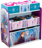 Disney Frozen II 6 Bin Design and Store Toy Organizer by Delta Children, Greenguard Gold Certified
