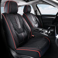 Coverado Front Seat Covers, Car Seat Covers Front Seats, Nappa Leather Seat Covers for Cars, Waterproof Seat Covers with Lumb