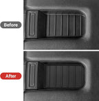 YOJOJOCO Center Console Tray Liner Compatible with Toyota 2014-2021 Tundra Accessories Black Silicone Material Center Console Organizer Protective Pad (Full Console w/Bucket Seats ONLY)