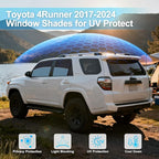 ZATOOTO Car Window Shades Custom Fit for Toyota 4Runner 2017-2024 4-Pack Car Window Covers with 100% UV Protection and Total Blackout Privacy Heat Insulation for Family Travel Baby and Pet Safety