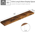 Vivelove 55 inches Long Floating Shelves for Wall, Extra Deeper & Thicker Storage Shelf for Living Room, Kitchen, Farmhouse,W