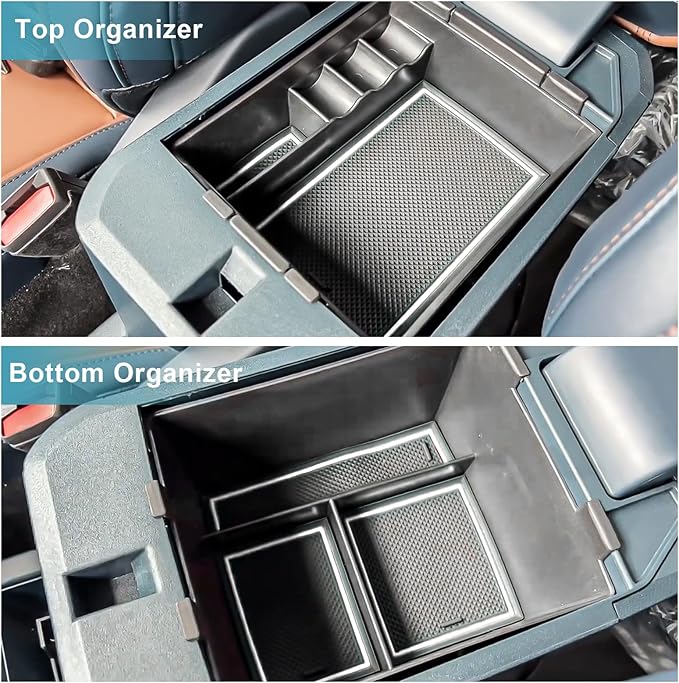 CDEFG for 2022 2023 2024 2025 2026 Ford Maverick Center Console Organizer Tray 2022-2026 Maverick Armrest Trays Storage Box C