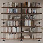 Floating Shelves for Wall Living Room Shelves Bookshelf Industrial Pipe Shelving Shelf Real Wood Planks 60 inch Rustic Wall S