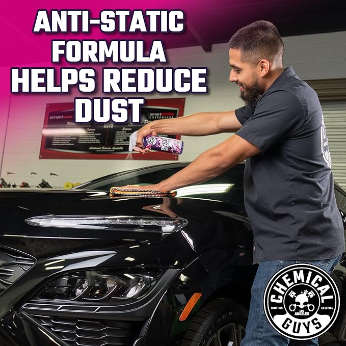 Chemical Guys Synthetic Quick Detailer – High Gloss Quick Detailer Spray, Safe for Cars, Trucks, SUVs, Motorcycles and RVs, R