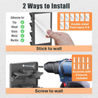 Hat Organizer for Baseball Caps 2 Packs with Built-in Spring Clips - Wall Mount Closet Hat Rack Holder,Storage for Door/Close