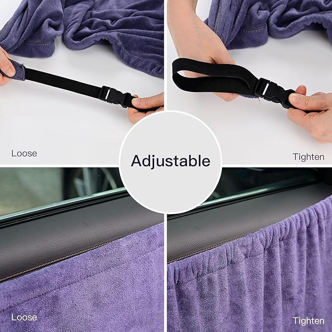 NEWISHTOOL Window Tint Tools Car Door Panel Guard Protector, Reusable Waterproof Microfiber Towel for Window Film Installing, Scratchproof Absorbent Water Shield Tool, 70 x 30 inches Towel Cover