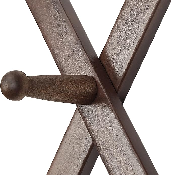 SKOLOO Hat Rack for Wall with 20 Hooks, Solid Wooden, Modern, Expandable Coat Rack Wall Mount for Coats, Hats, Bags, Baseball