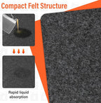 2 Pack 36 x 60 Inch Premium Oil Spill Mat,Garage Floor Mat for Under Car,Highly Absorbent Maintenance Mat Protect Your Floor 