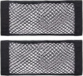 Universal Mesh Cargo Net Storage Net Wall Sticker Organizer Pouch Bag Storage Mesh Net for Car Trunk Storage Add On Organizers for Car Truck (24" x 9.5"（2 Packs)