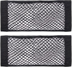Universal Mesh Cargo Net Storage Net Wall Sticker Organizer Pouch Bag Storage Mesh Net for Car Trunk Storage Add On Organizers for Car Truck (24" x 9.5"（2 Packs)