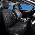 Coverado Car Seat Covers, Front Seat Cover, 2 Pack Waterproof Seat Covers for Cars, Luxury Faux Leather Car Seat Cushions, Ca