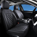 Coverado Car Seat Covers, Front Seat Cover, 2 Pack Waterproof Seat Covers for Cars, Luxury Faux Leather Car Seat Cushions, Ca