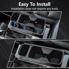 Cup Holder Inserts for 2020-2025 Kia Telluride Accessories, Non-Slip TPE Center Console Cup Holder Protector Organizer for Telluride Interior Accessories