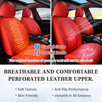 Coverado Seat Covers, Car Front Seat Covers with Backrest, Nappa Leather Car Seat Protectors,Waterproof &Breathable,Anti-Slip