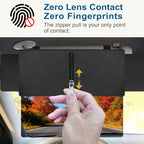 Veharvim Sun Visor Extender for Car (Polarized, UV400, PC Lens, 2 Side Sunshade), Car Visor Extender Sun Blocker, Visor Extender Attachment, Anti-Glare for Safe Driving